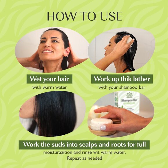 Shampoo Bar Soursop Oil for Dry, Thinning Hair | For Hair Growth, Strengthening, - Picture 5 of 9